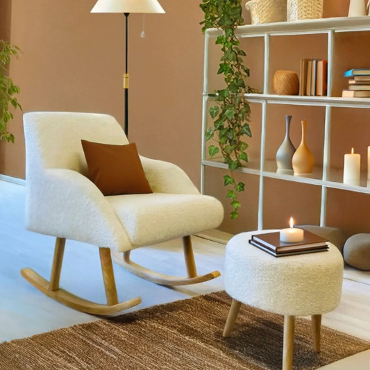 Fotele luhatëse + Tabure 