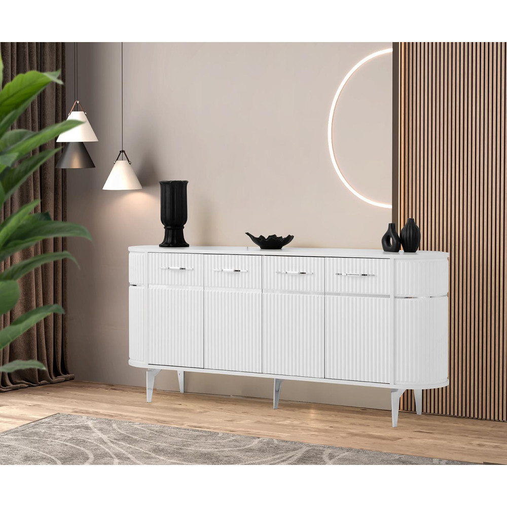 SAG Komod OYKUKON – këmbë moderne / dizajn me reliev