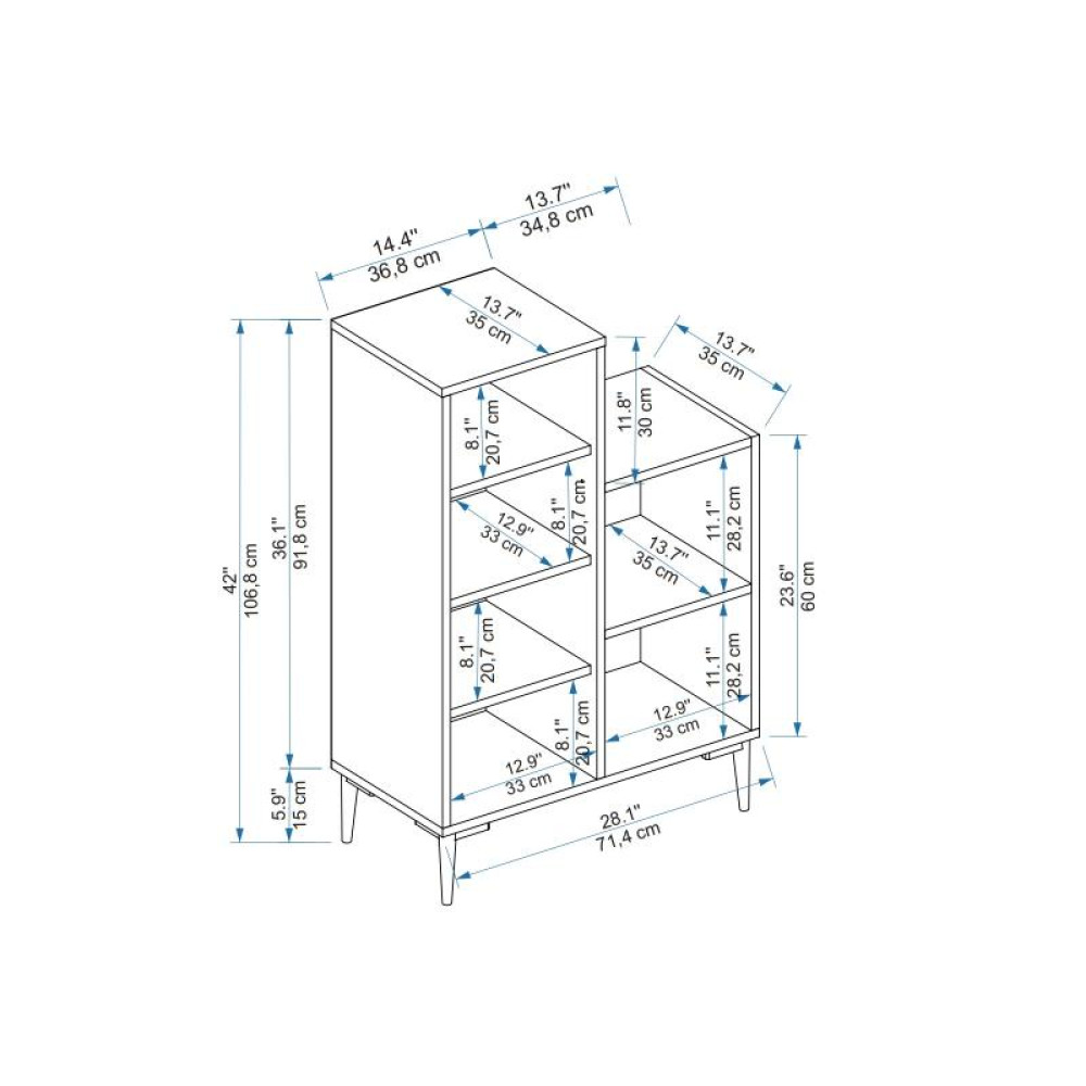 SAG Komodë Këpucësh – Drrasë melamin dru natyral & e bardhë