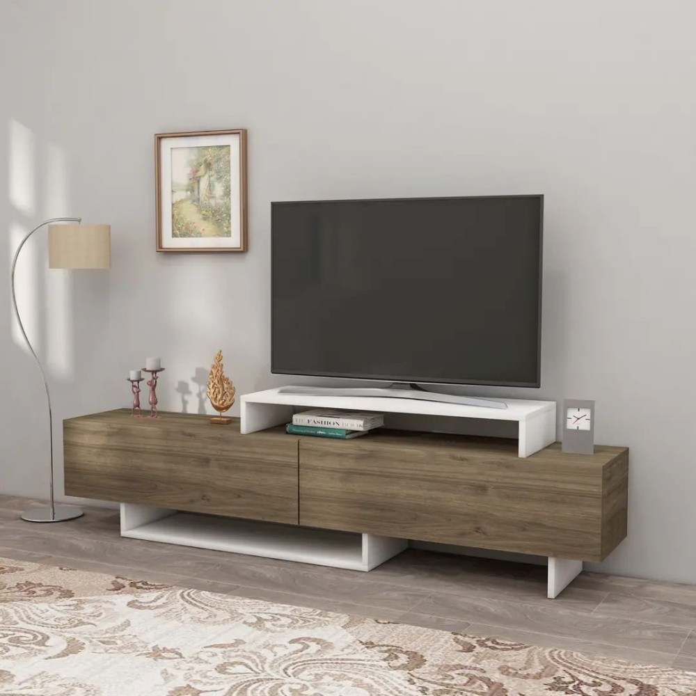 Komodë TV / White – Walnut