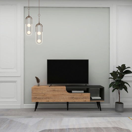 Komoda TV / Ngjyrë Druri & Antracit