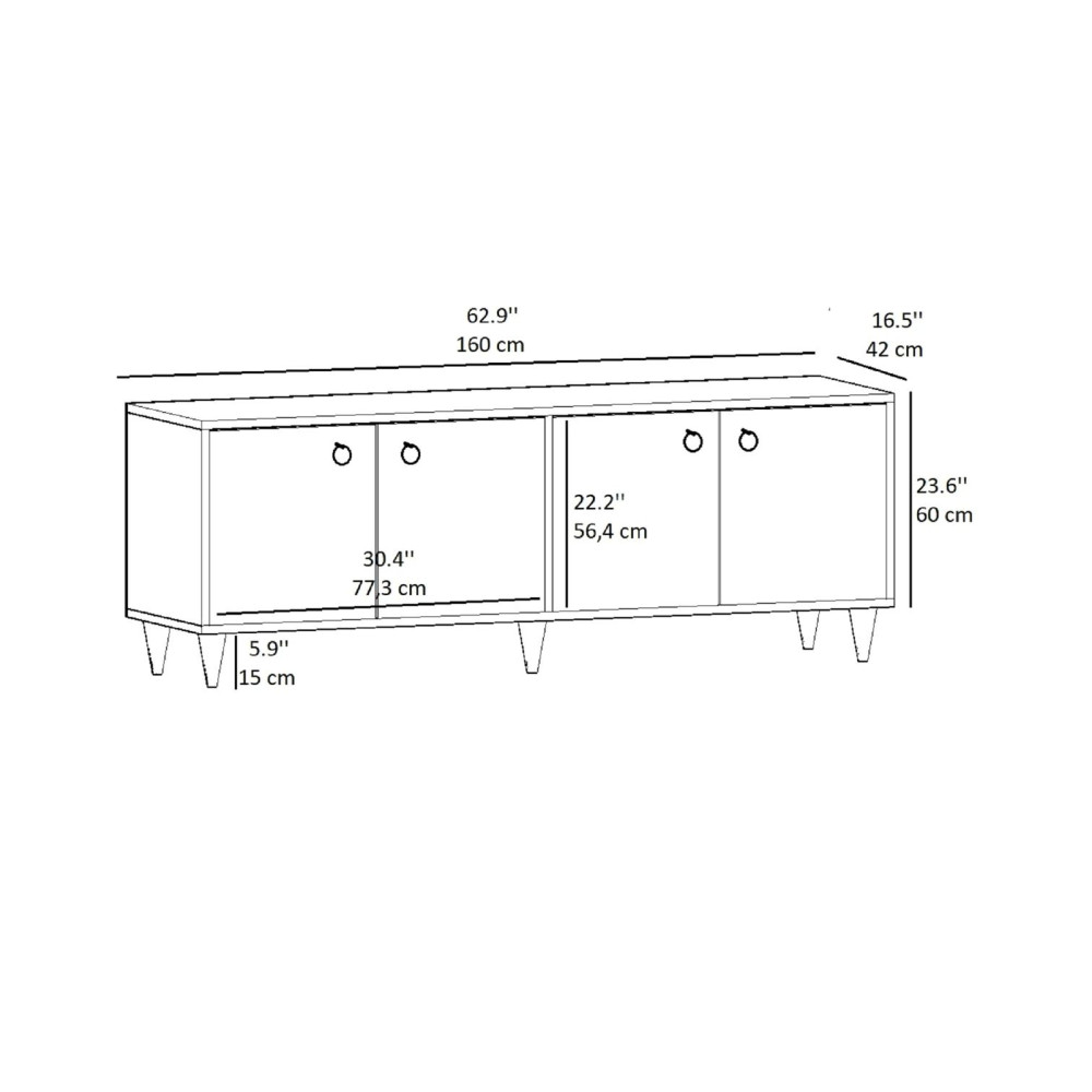 Konsolë TV / Druri Natyral & Antracit