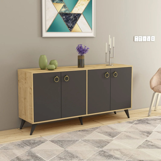 Konsolë TV / Druri Natyral & Antracit