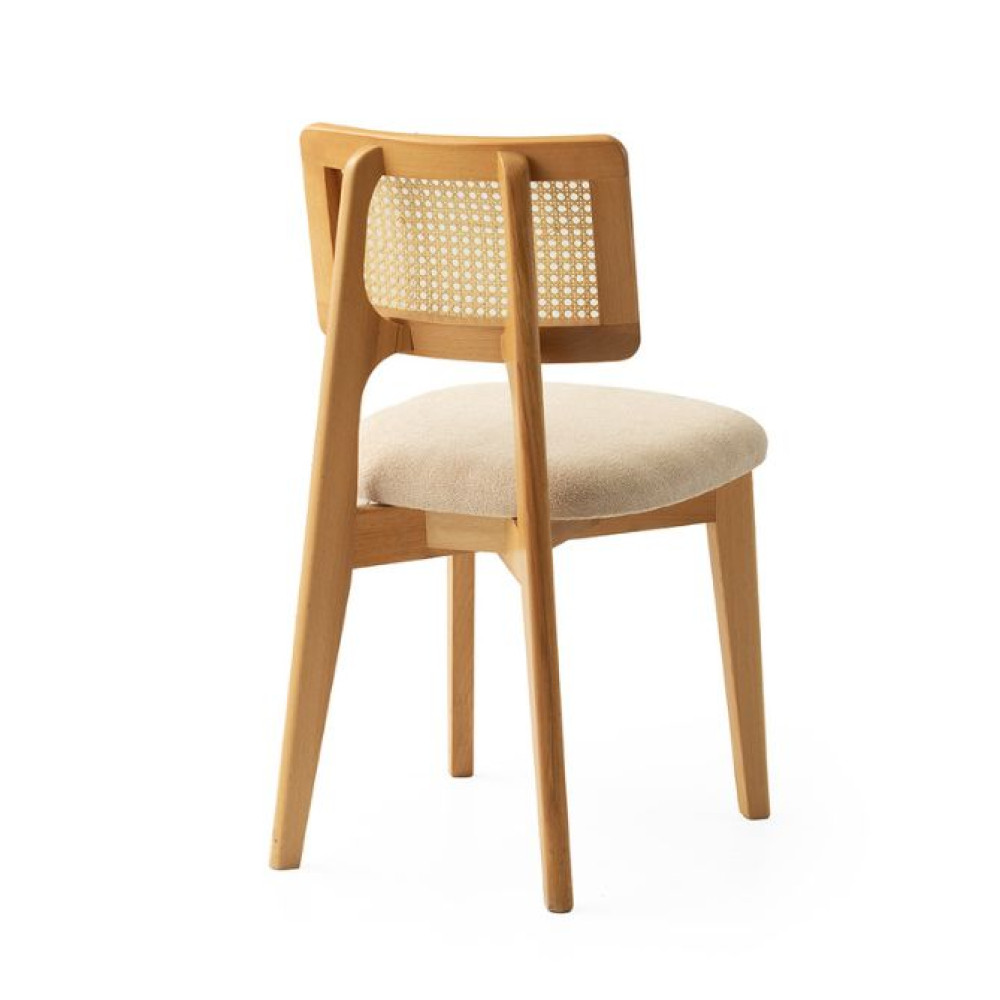 SAG ulëse – druri natyral / ratan & bezhë