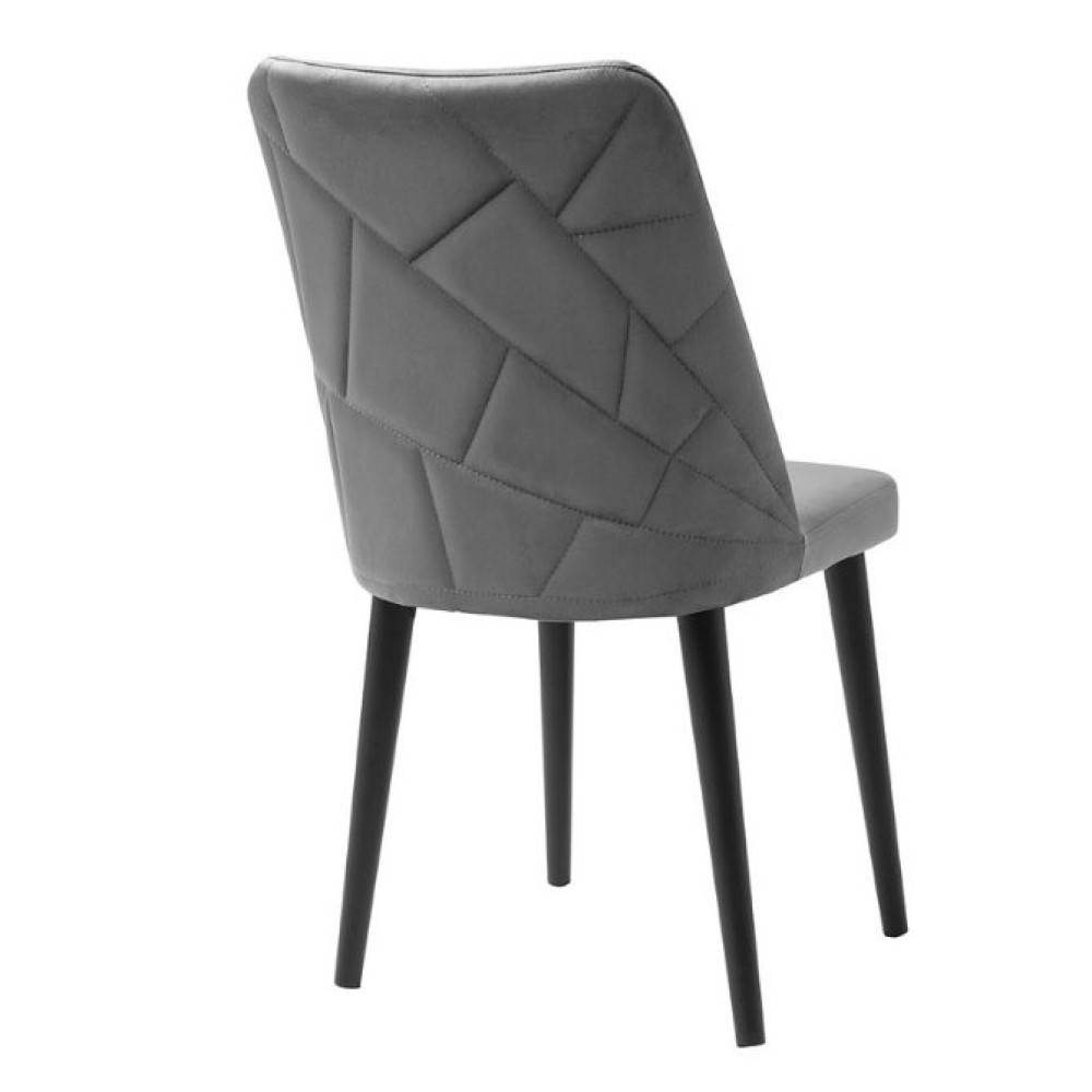 Karrige SAG – Kadife Gri/Këmbë të Zeza