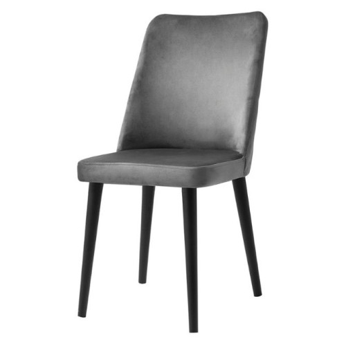 Karrige SAG – Kadife Gri/Këmbë të Zeza