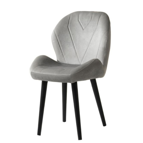 Karrige SAG – Kadife Gri/Këmbë të Zeza