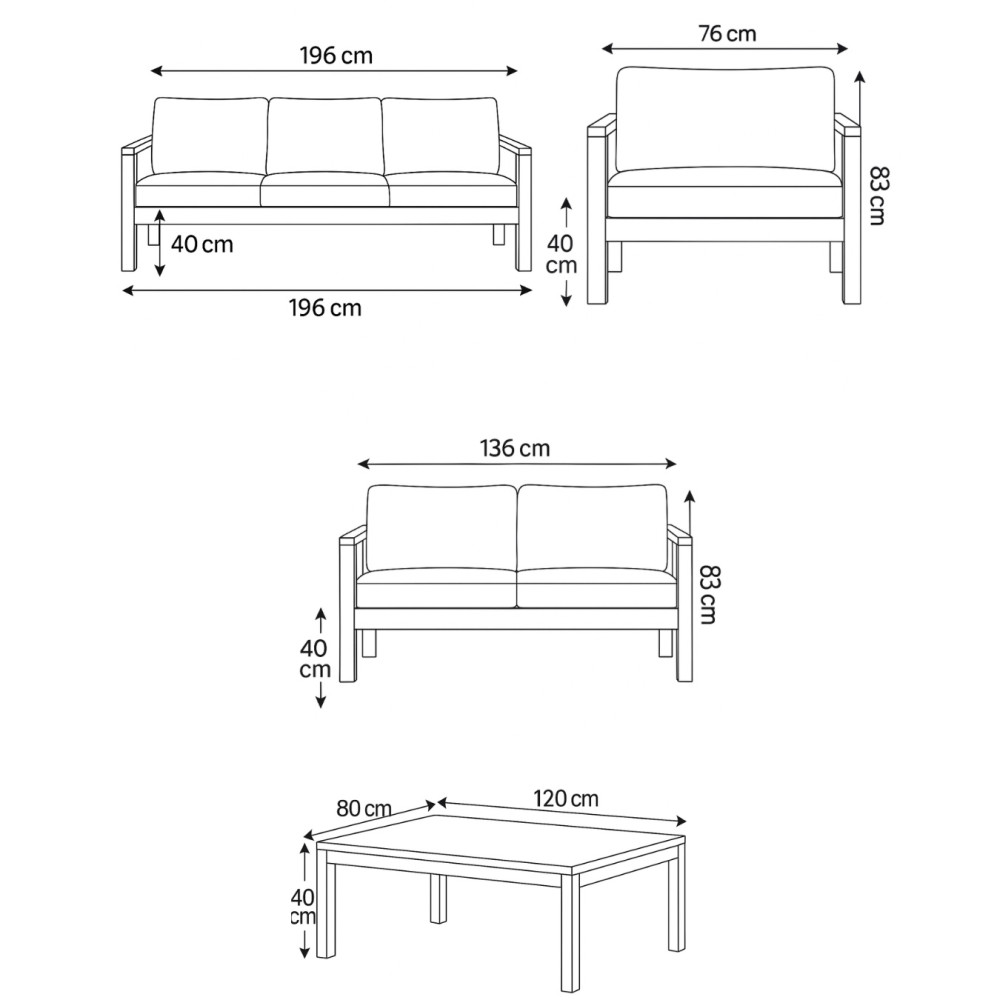 SAG Set Kopshti – Strukturë Grafit & Jastëkë Gri të Mesëm SAG Set Kopshti – Strukturë Grafit & Jastëkë Gri të Mesëm