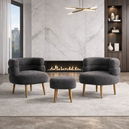 Ulëse + Tabure Prime (Ngjyrë hirtë e mbyllur)