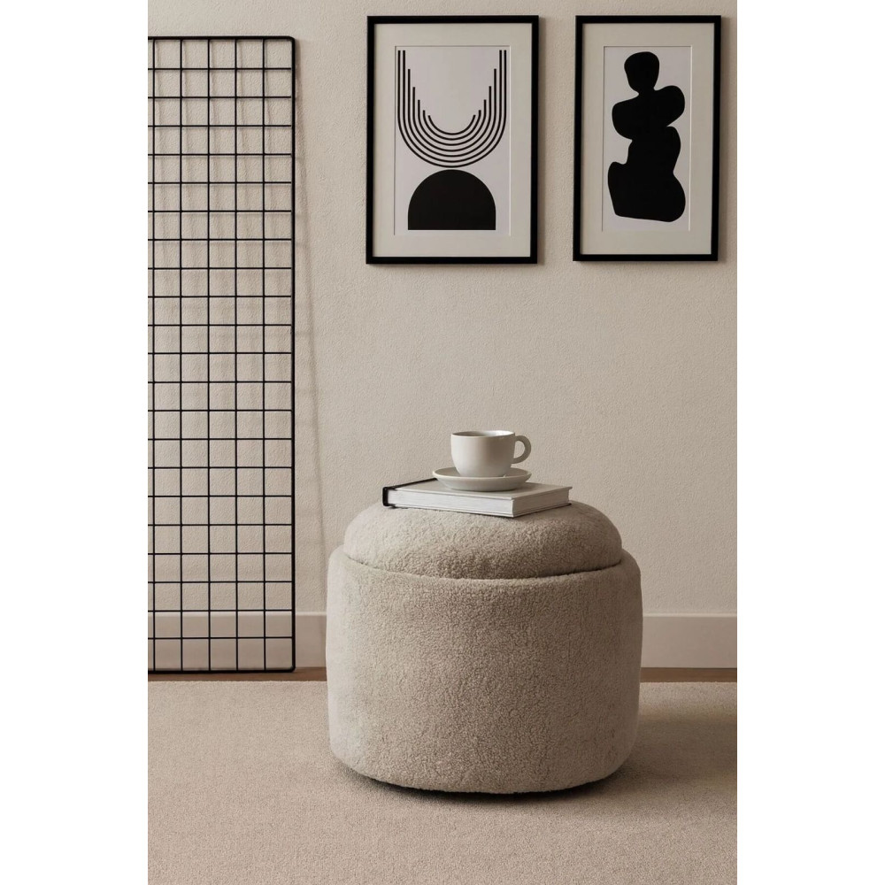 Tabure Multifunksionale – Dizajn Inteligjent & Funksional (Ngjyrë Krem)