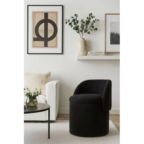 Tabure Multifunksionale – Dizajn Inteligjent & Funksional (Ngjyrë e Zezë)