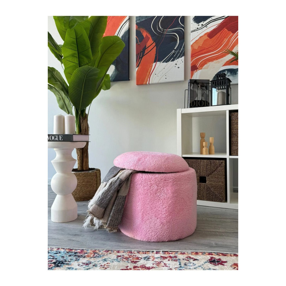 Tabure Multifunksionale – Dizajn Inteligjent & Funksional (Ngjyrë Pembe)