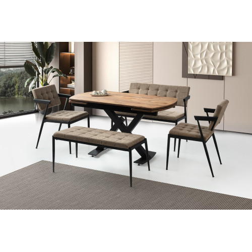 Tavolinë e ngrënies Oak Loft – Sag Metal Tavolinë e ngrënies Oak Loft – Sag Metal