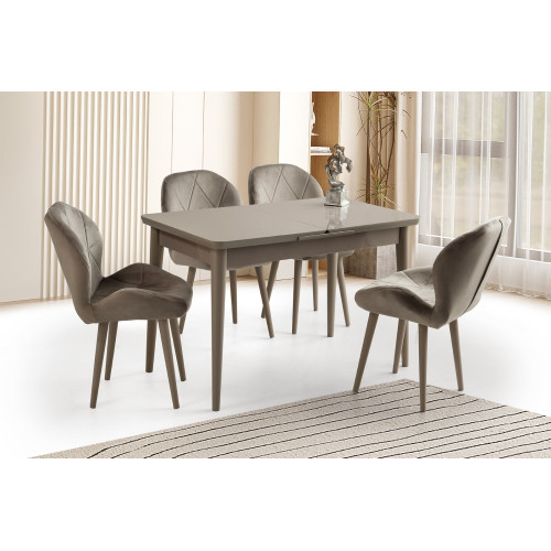 Tavolinë e ngrënies Soft Taupe – Sag Metal Tavolinë e ngrënies Soft Taupe – Sag Metal