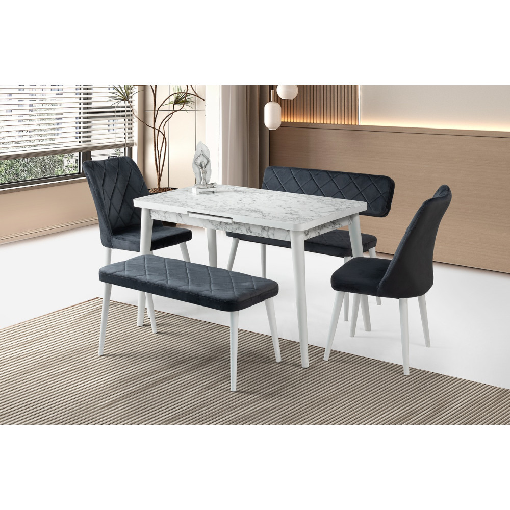 Tavolinë e ngrënies Marble Comfort Duo – Sag Metal Tavolinë e ngrënies Marble Comfort Duo – Sag Metal