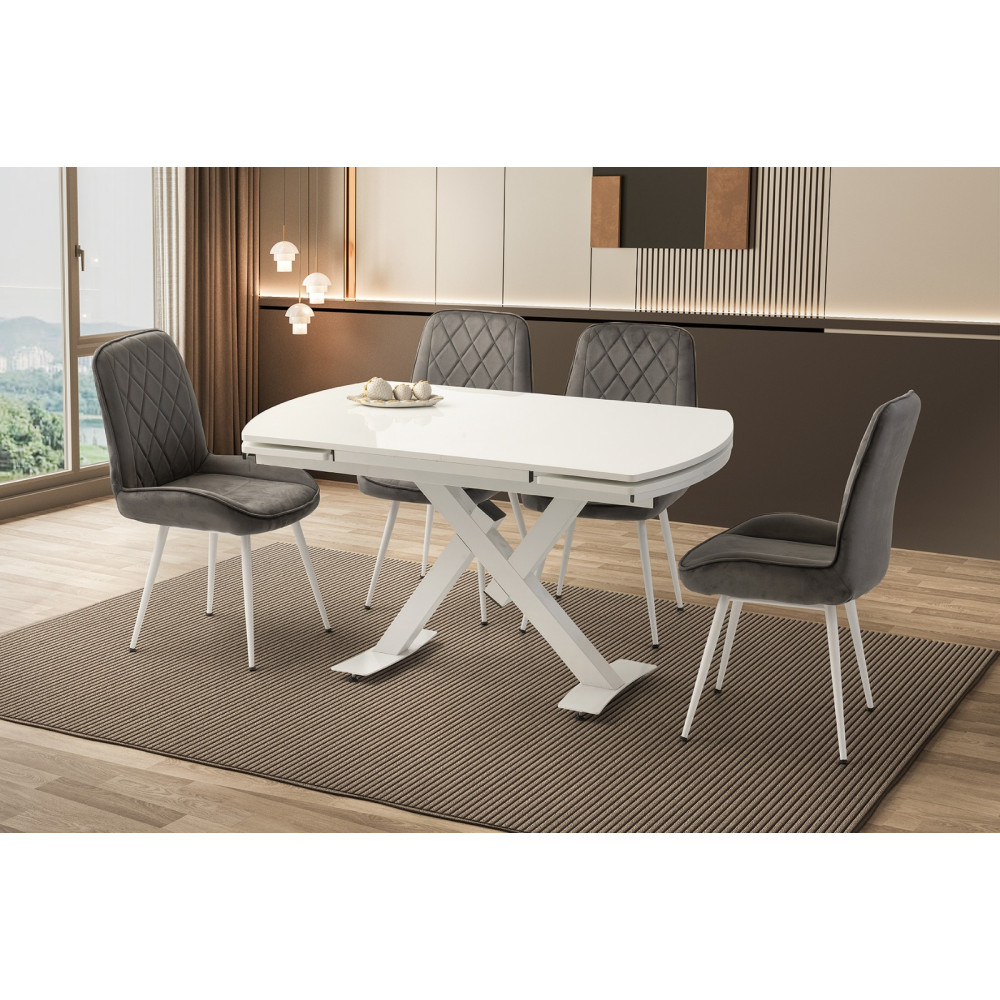 Tavolinë e ngrënies Pure Elegance X – Sag Metal