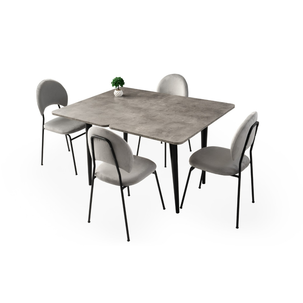 Tavolinë e ngrënies Concrete Compact – Sag Metal