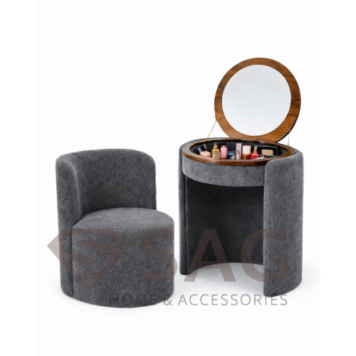 SAG Metal Ulëse 2-në-1 me Pasqyrë - Hiri