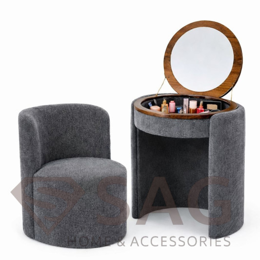 SAG Metal Ulëse 2-në-1 me Pasqyrë - Hiri