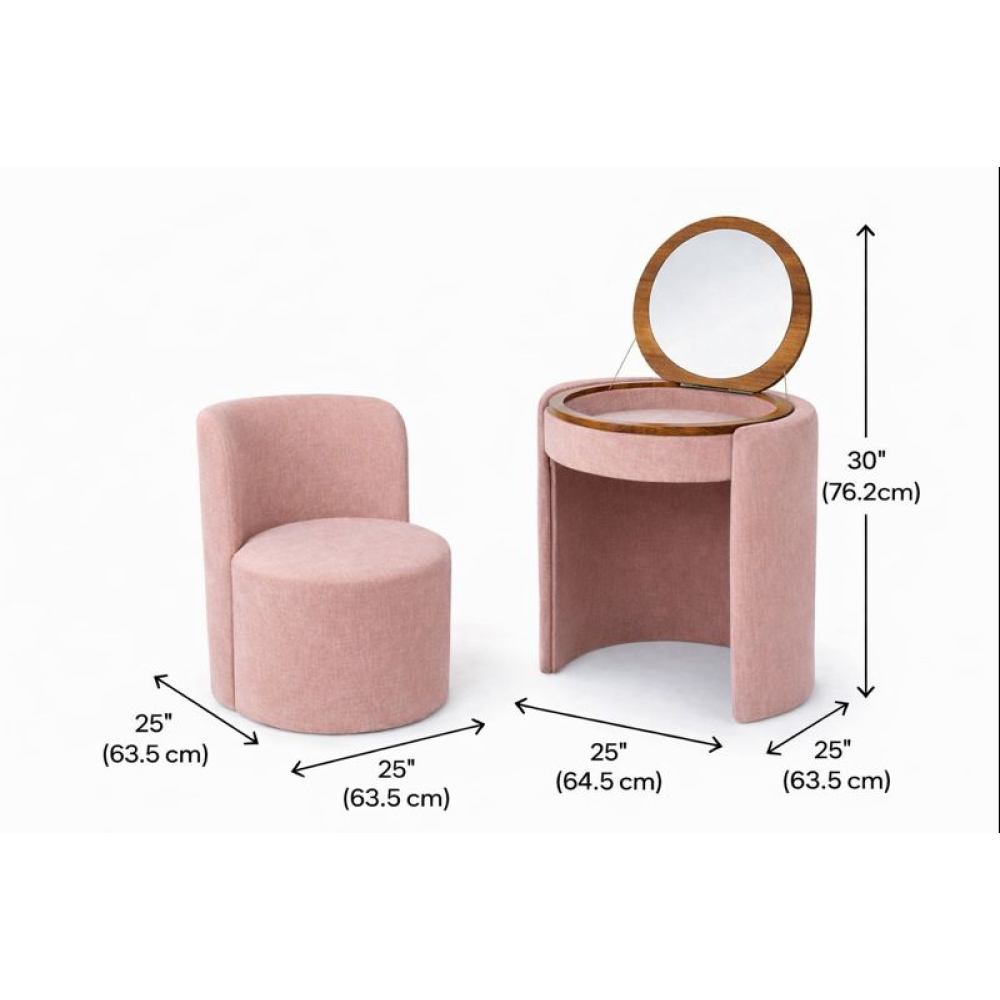 SAG Metal Ulëse 2-në-1 me Pasqyrë - Pink