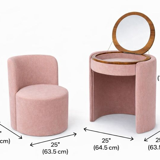 SAG Metal Ulëse 2-në-1 me Pasqyrë - Pink SAG Metal Ulëse 2-në-1 me Pasqyrë - Pink