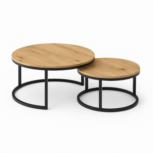 Set tavolina RUNO, ngjyre druri