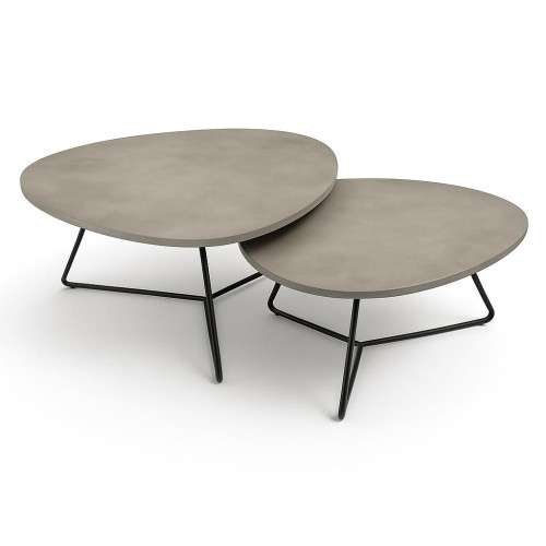 Tavolina mesi SAG Metal – Hiri imitim betoni 