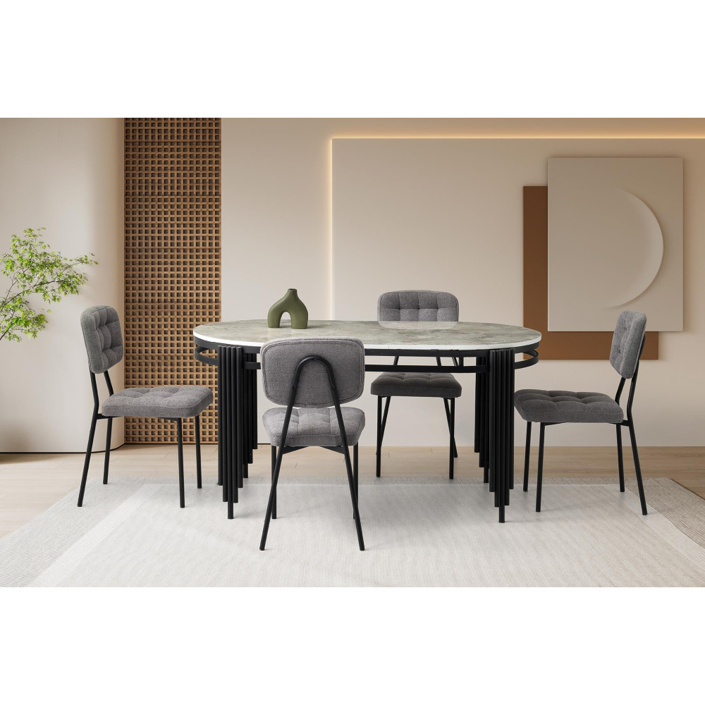 Set tavolina SAG Metal – gri / gri