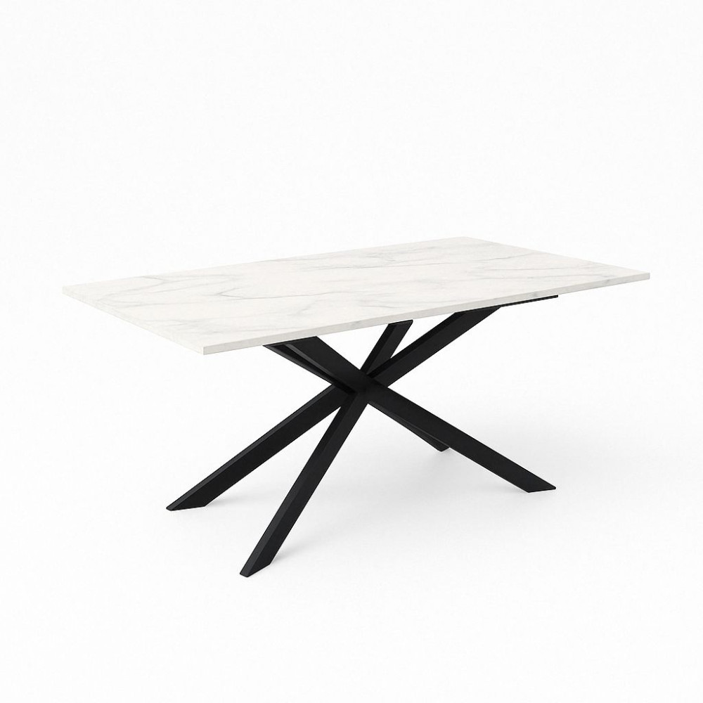 SAG Tavolinë Ngrenies – Sipërfaqe e bardhë / Këmbë të zeza