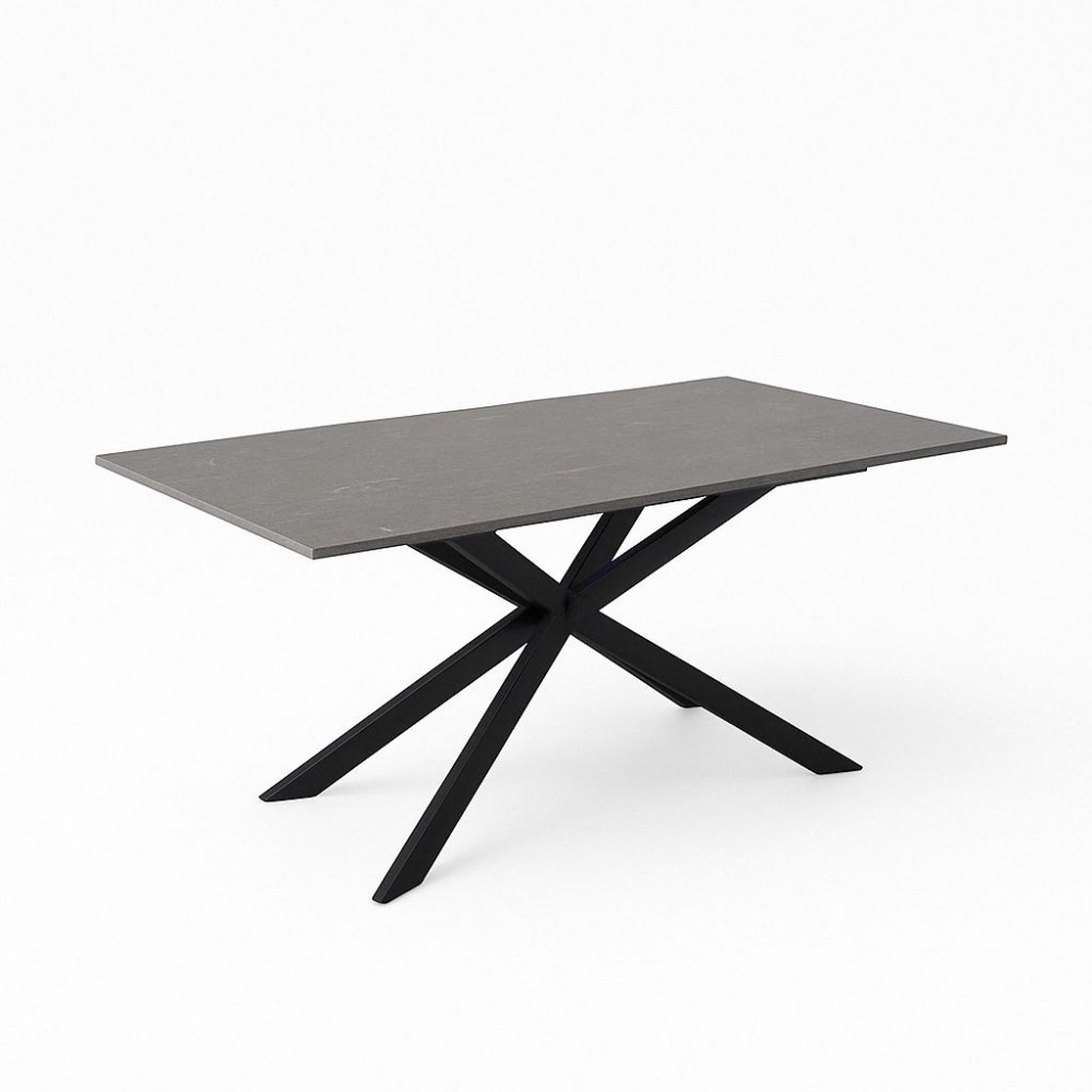 SAG Tavolinë Ngrenies – Sipërfaqe gri / Këmbë të zeza